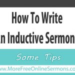 How To Write Inductive Sermons!