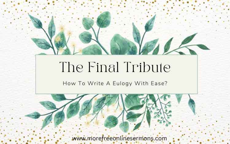 How To Write A Eulogy